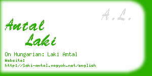 antal laki business card